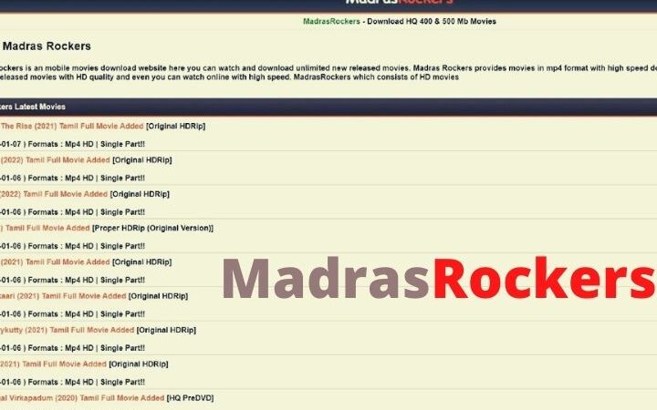 Madrasrockers (2022) – Download Tamil HD Movies For Free (UPDATED)